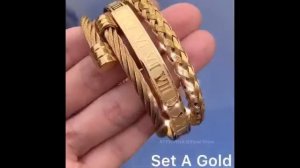 Роскошный 3 шт./компл. браслет из нержавеющей стали в стиле хип-хоп