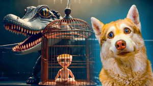 СПАСАЕМ БАЛЕРИНО КАПУЧИНО ИЗ ЛАП БОМБАРДИРО КРОКОДИЛО!! Видос от Хаски Бублика!