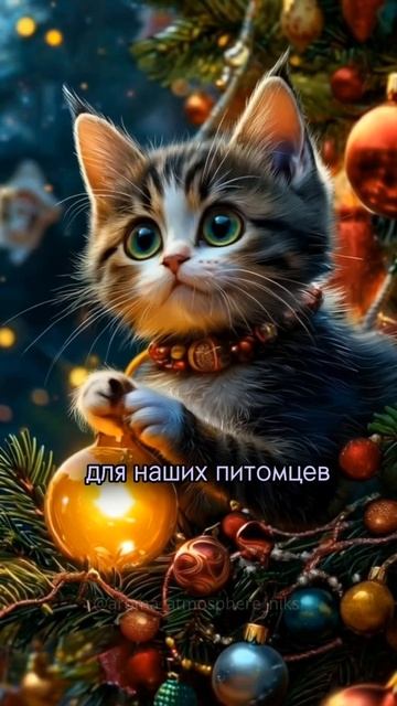 ОСТОРОЖНО! НОВЫЙ ГОД 😱🎄#новыйгод #животные #котики смотреть онлайн