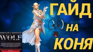 ГАЙД НА КОНЕВОДА в Lineage 2 Wolf/Eva /Essence. ТОП ПВЕ