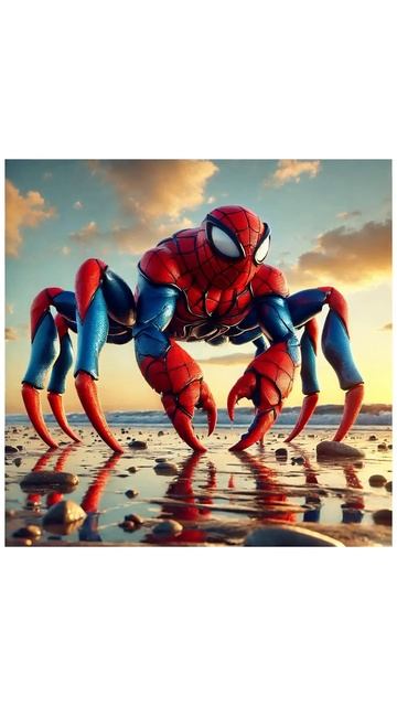 Рак съел игрушки Spider-Man и Batman на пляже! Что произошло да