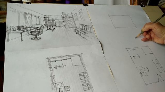 Урок з рисунку на тему : "Зображення інтер'єру. Частина 1" ЦТДЮГ смотреть онлайн