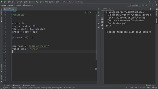 8. Variables in Python смотреть онлайн