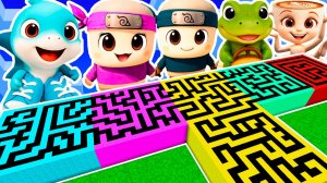 ЛАБИРИНТЫ ВСЕХ БЕЙБИ МЕМ БРЕЙНРОТ ЖИВОТНЫХ в МАЙНКРАФТ