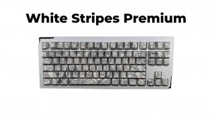Звук кастомной клавиатуры White Stripes Premium