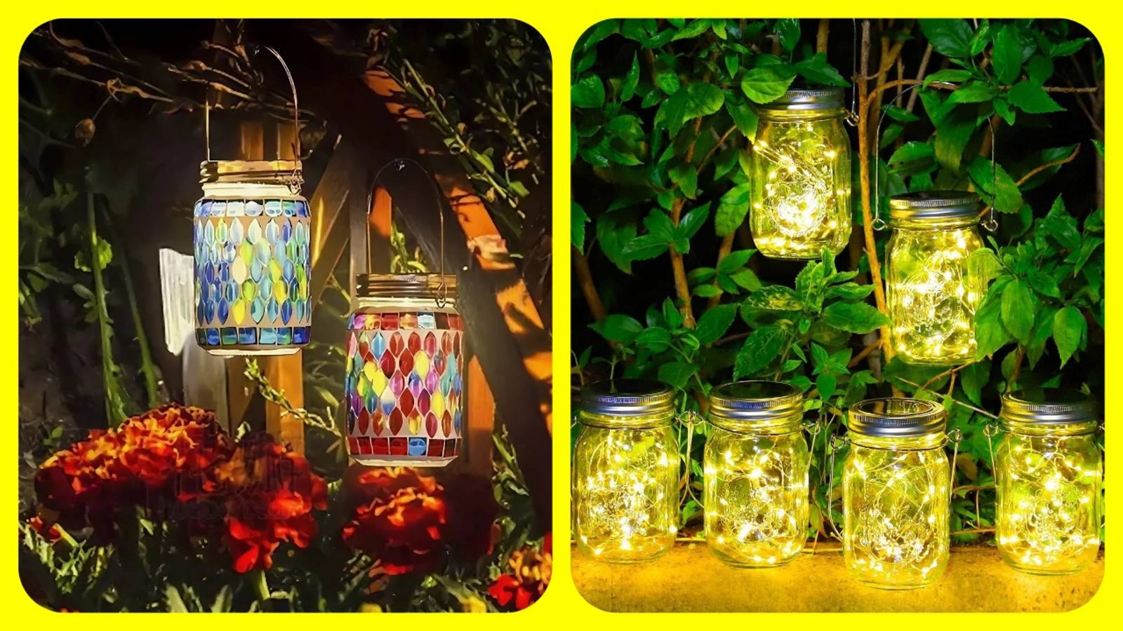 Идеи садовых светильников / Светильники из банок 🕯️