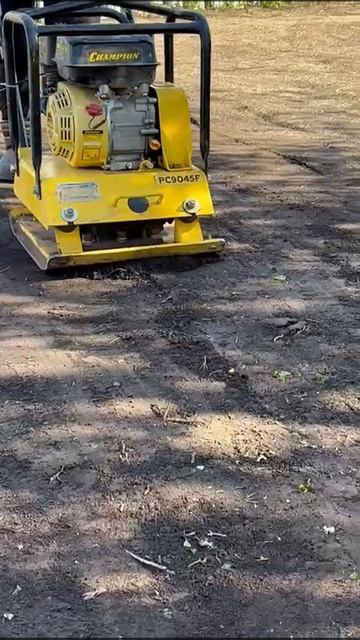 работа виброплиты чемпион