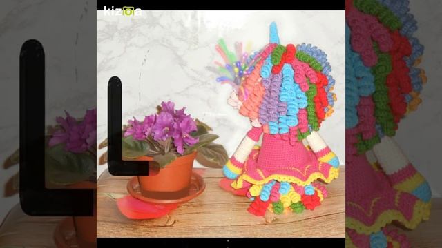 Радужная единорожка.Вязанные игрушки.Ручная работа. смотреть онлайн
