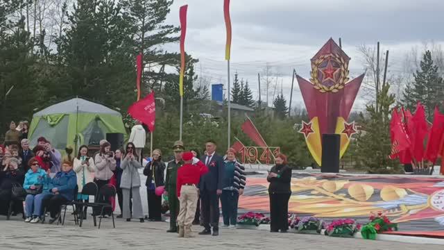 ≪ТОРЖЕСТВЕННАЯ ЧАСТЬ 80 лет ВЕЛИКОЙ ПОБЕДЕ! - 9 мая 2025г.≫  БАМ Таксимо Татьяна Шаманская.