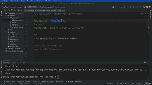 5. Alembic Revision Upgrade смотреть онлайн