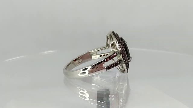 Серебряное кольцо с натуральными мозамбикскими грана смотреть онлайн
