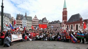 Наши герои Бессмертного Полка во франкфурте на майне. 04.05.2025 г.