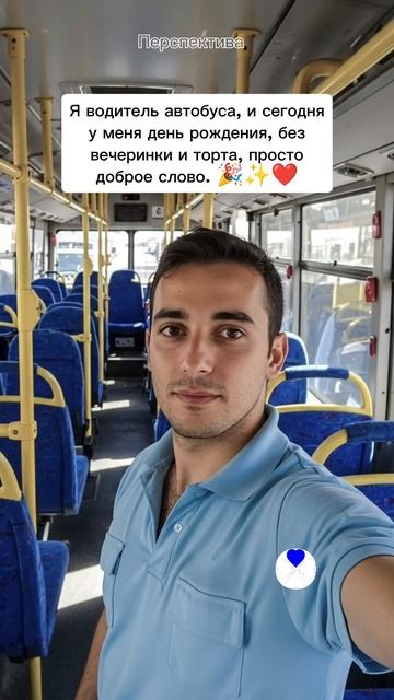 Я водитель автобуса, и сегодня у меня день рождения, бе