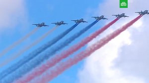 Воздушная часть парада Победы в Москве — 9 мая 2025 года
