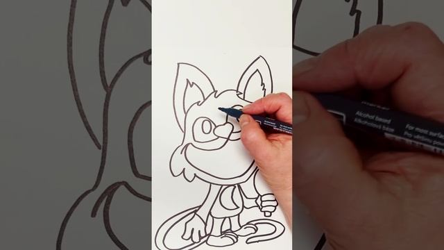Как нарисовать Кот Дрёма из Поппи Плейтайм 3 Улыбающиеся Твари #shorts смотреть онлайн