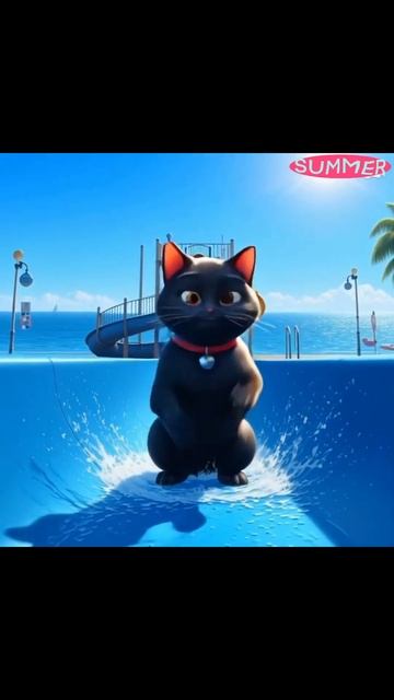 Отпуск Уголька 3. #анимация #кот #черныйкот #отпуск #при? смотреть онлайн
