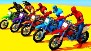 Мультики для детей с мотоциклами и вертолетами и забавными супергероями для детей