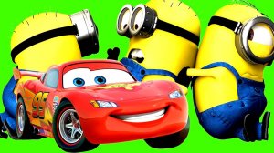 Мультик МОЛНИЯ МАККУИН СПАСАЕТ МИНЬОНОВ В БЕДЕ Человек-паук и Халк Забавный мультики для детей