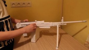 Пулемёт M249 saw из бумаги