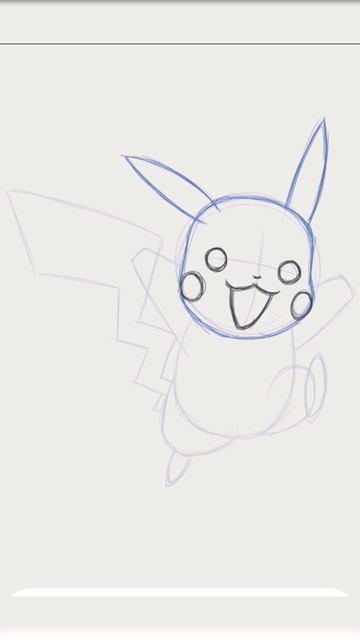 Рисуем "Пикачу" Пошагово. смотреть онлайн