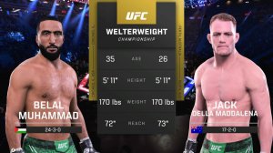 Белал Мухаммад VS Джек Делла Маддалена