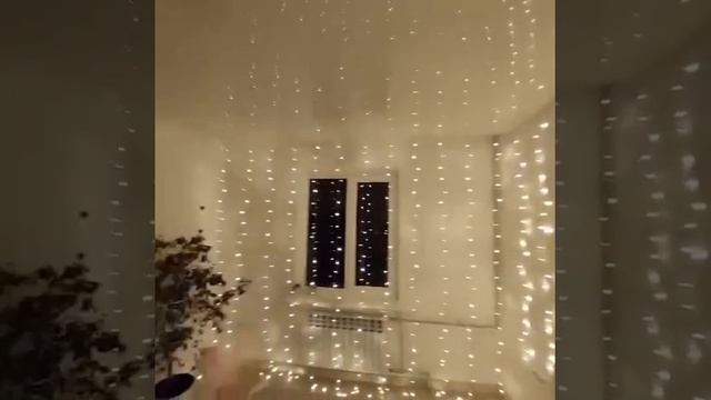 Светодиодная гирлянда(теплый белый) смотреть онлайн