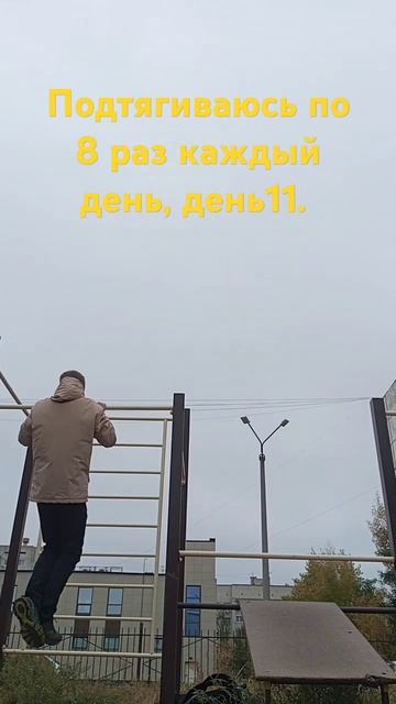 Подтягиваюсь по 8 раз каждый день, день11. смотреть онлайн