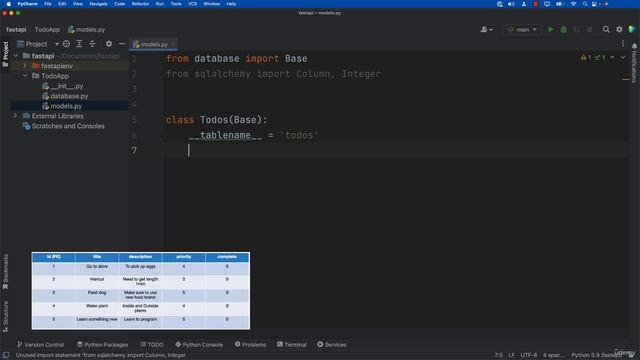 3. FastAPI Project Database Tables (Models) смотреть онлайн