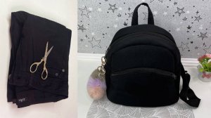 Мастер класс по шитью 🧵 Как сшить рюкзак из старых джинсов