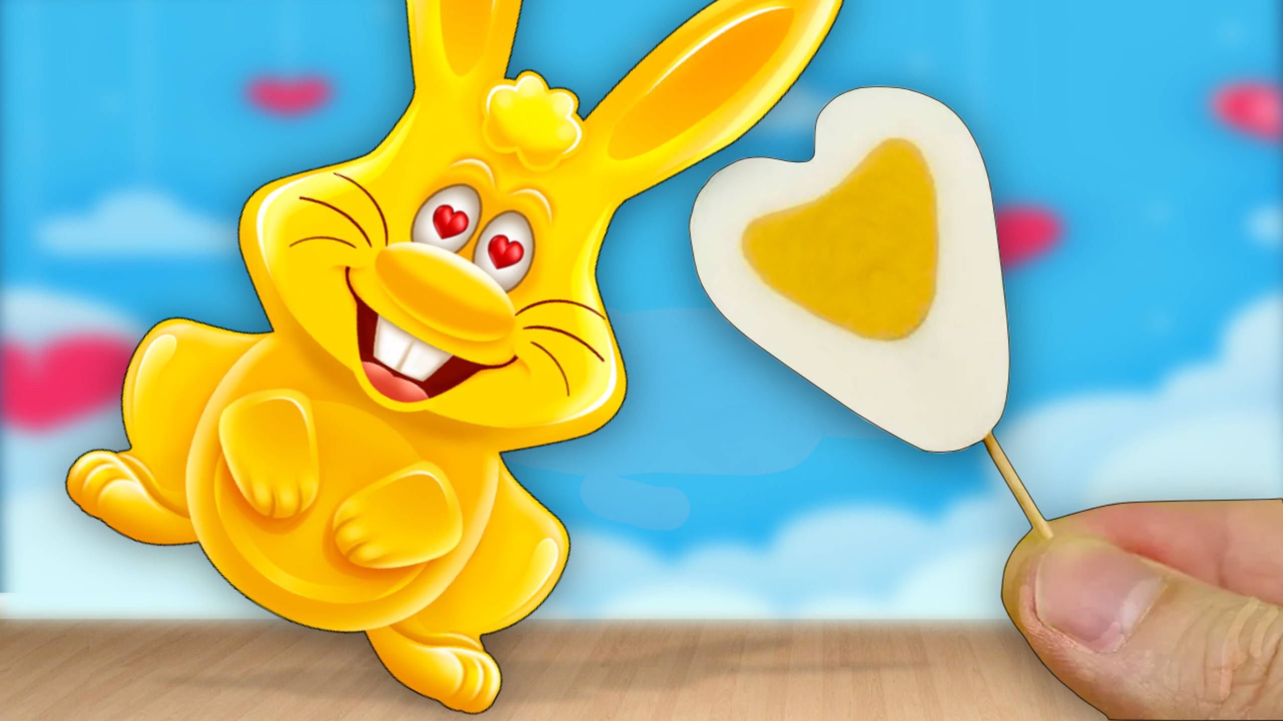 ЯЙЦО В ФОРМЕ СЕРДЦА. ДЕНЬ СВ. ВАЛЕНТИНА И ЖЕЛЕЙНЫЙ ЗАЯЦ ХАРИТОН