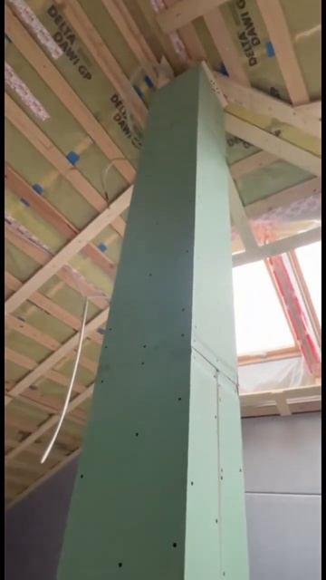 Колонны получились на 100% #гипсокартон #гкл #строительс смотреть онлайн