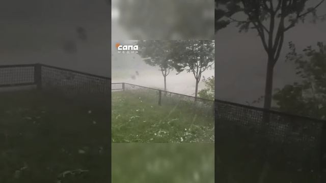 Катастрофический градовый шторм в Северной Осетии (8.05.2025).