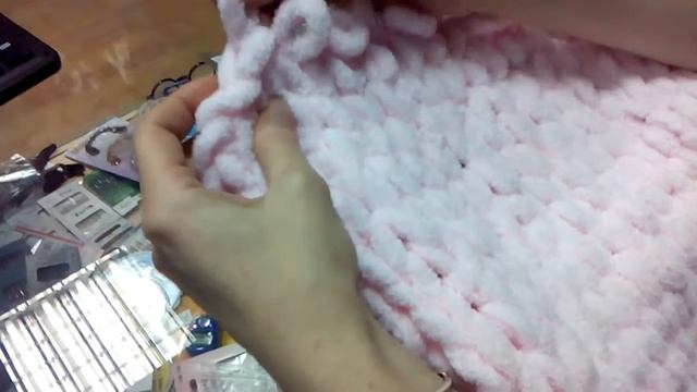 Alize Puffy вязание пледа Часть 2 смотреть онлайн