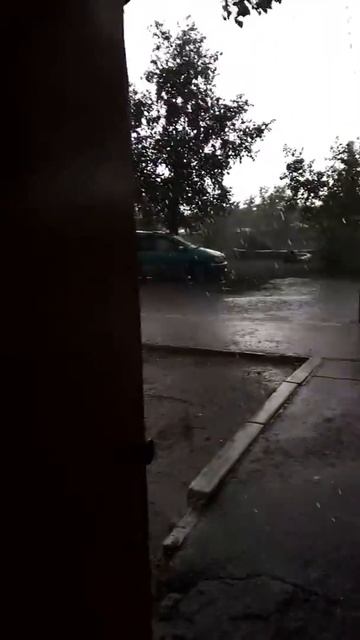 Ливень в Улан-Удэ. Аэропорт.. смотреть онлайн