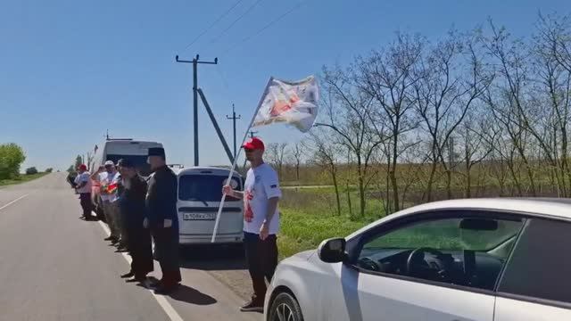 Фрагменты автопробега к 80-летию со Дня Победы смотреть онлайн