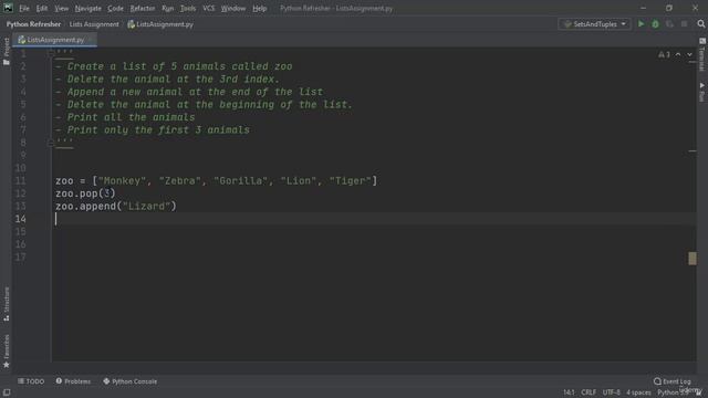 20. Lists Assignment Solution смотреть онлайн