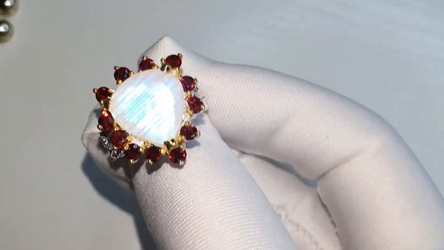 Серебряное Кольцо ручной работы с натуральным голубы смотреть онлайн