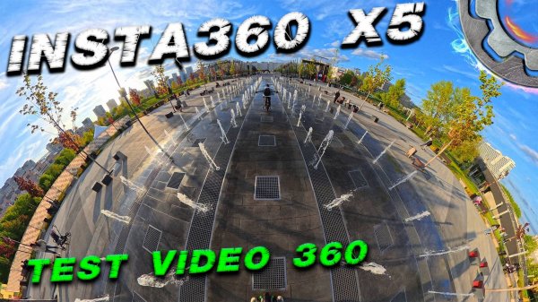 Insta360 X5 тест дневного и ночного видео в формате 360