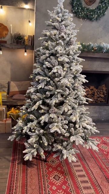 😍Чумовая заснеженная искусственная ель с подсветкой смотреть онлайн