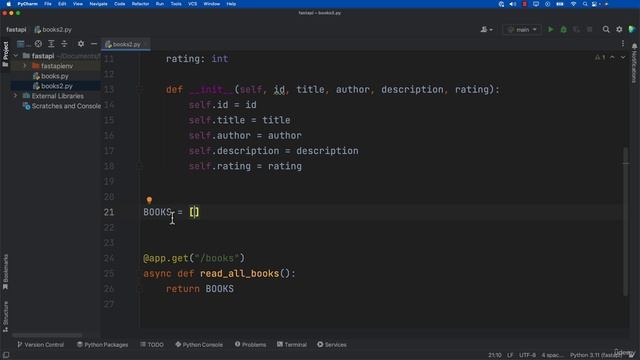 3. FastAPI Project Setup Books 2 Project смотреть онлайн
