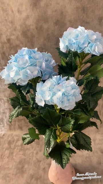 Цветы из фоамирана. Гортензии. Цветы в интерьере смотреть онлайн