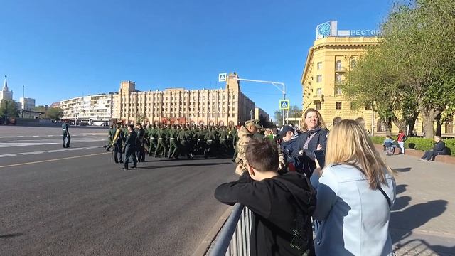 Вторая репетиция парада в честь Дня Победы на площади смотреть онлайн