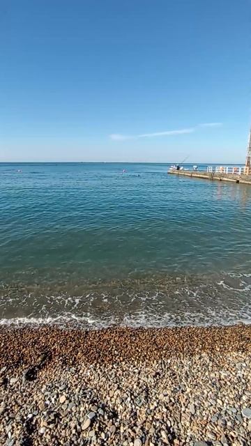 Сочи. Адлер. Пляж Южный. Чёрное море. Краснодарский кра смотреть онлайн