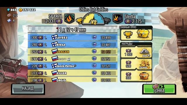 Hill Climb 2 недельный сундук смотреть онлайн