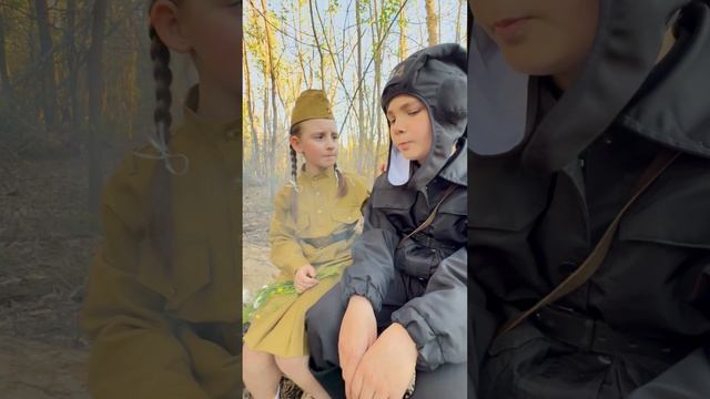 С Днём Победы!  "Рассказ танкиста" в ролях Милана Сокольникова и Мирон Кравцев