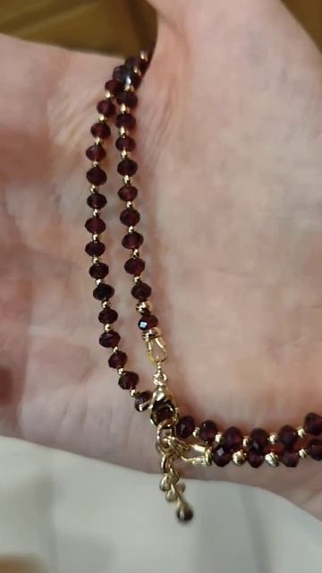 Чекер из граната.фурнитура люкс под золото смотреть онлайн