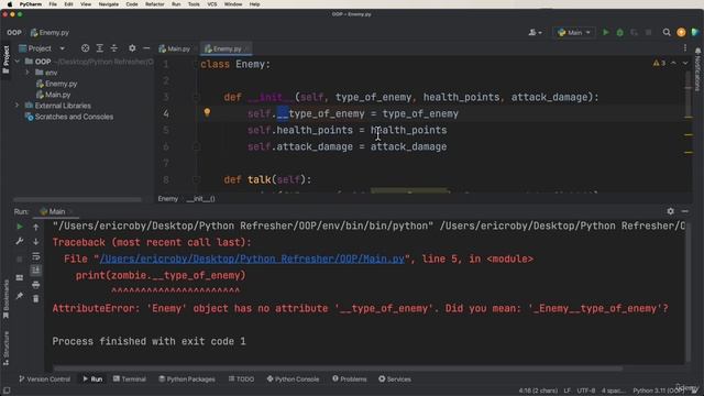 43. Encapsulation in Python смотреть онлайн