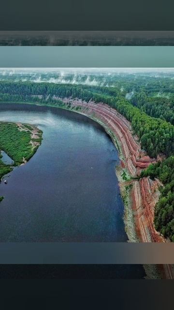 Чудеса природы. Россия. Опоки — геологические чудеса на реке Сухона в Вологодской области.