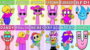 🔥 ВСЕ INCREDIBOX ПЕРСОНАЖИ 🔥 ИЗ FIDDLEBOPS В ОДНОМ ВИДЕО!!! 💀 | INCREDIBOX SPRUNKI 😎