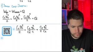 Конденсатор С1 заряжен до напряжения U= 300 В и включён B последовательную цепь из - №20841